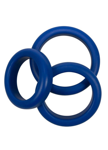 Набор синих колец на пенис (3 шт.) No Brand (284236307)