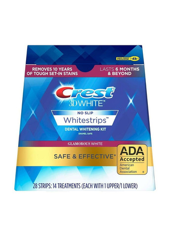 Відбілюючі смужки 3D White Whitestrips Dental Whitening Kit Glamorous Crest (280265817)