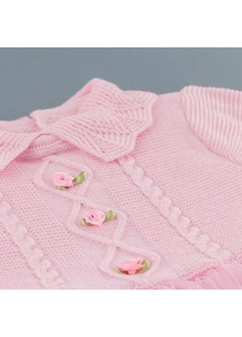 Світло-рожева дитяча святкова сукня для дівчинки рожевого кольору з в’язаним верхом і фатиновою спідницею Becol (362604214)