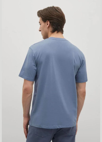 Голубая футболка с принтом Threadbare