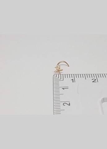 Золота сережка-пірсинг в ніс. 1025 Dear (269538718)