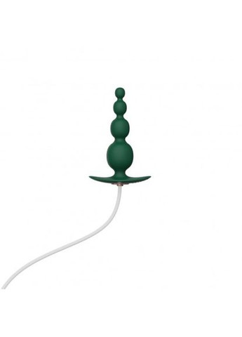 Анальний плаг з вібрацією No.8 Mini Vibrating Anal Beads Green Qingnan (332201429)