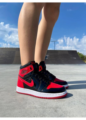 Черные демисезонные кроссовки мужские nike air jordan retro1 black blue white найк аид джордан No Brand