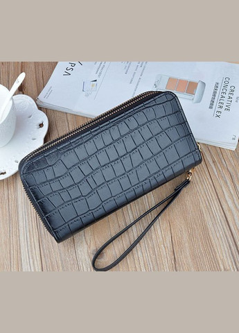 Стильний жіночий гаманець клатч на блискавці в стилі рептилії No Brand (299313929)