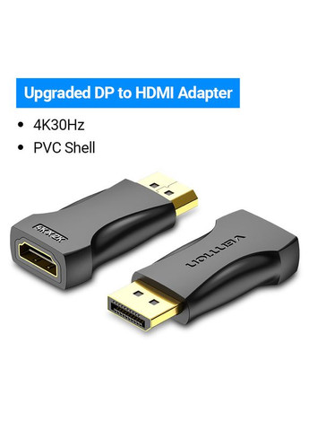Переходник Display Port (DP) на HDMI 4K/30Hz (Full HD) (HBOB0) Vention (322196695)