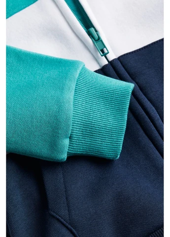 Худи из хлопка H&M Комбинированный (356183572)