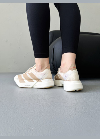 Кроссовки женские Adidas Adizero EVO SL Gold Pink | Адидас Адизеро ЭВО золотые No Brand золотые демисезоны (341485849)