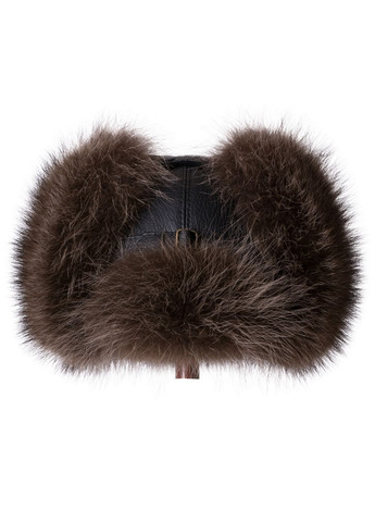 Меховая шапка ушанка из натурального меха енота и натуральной кожи Меховой Стиль Ушанка (356676089)