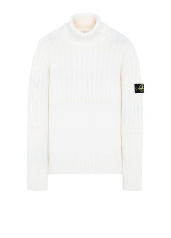 Белый демисезонный свитер 19fw 510b6 white Stone Island