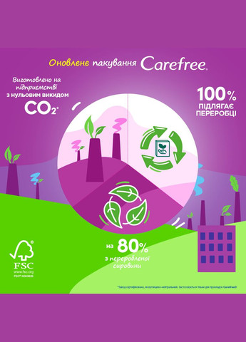 Прокладки женские ежедневные ® Large Fresh plus, 36 шт. Carefree 3574661054995 (328231494)