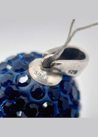 Подвесок серебро 925° 6,42г. шар синие цирконы () Marcello П-250 (305391268)