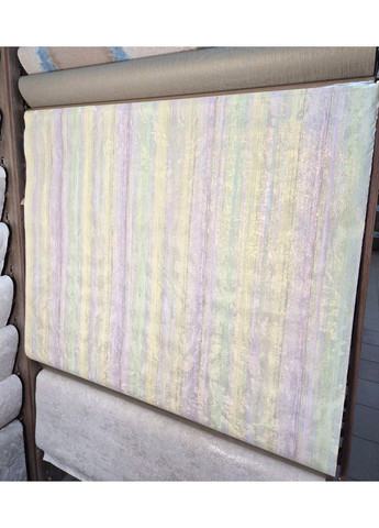 Шпалери вінілові на флізеліновій основі 10.05 × 1.06 м 306-04,багатоколірні для вітальні, спальні, коридору, кухні Слов'янські шпалери (340275425)