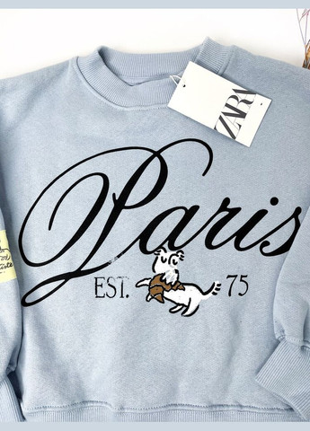 Zara кофта світшот 122 см блакитний артикул л797 блакитний