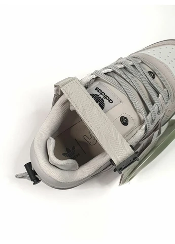 Кроссовки женские и мужские Adidas Forum Low x Bad Bunny Grey | Адидас Форум Бед Банни серые No Brand серые демисезоны (400998603)