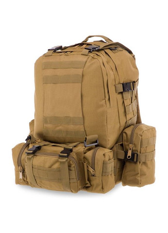 Рюкзак тактический штурмовой трехдневный (полиэстер, нейлон, размер 52x31x28см, 45л, ) (TY-7100_Хаки) Record (361436513)