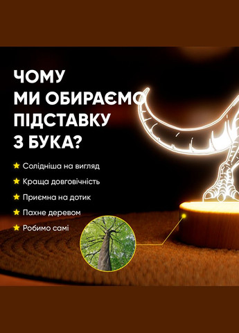 Світильник-нічник від USB "Динозавр. T-Rex" Lampic (308250554)