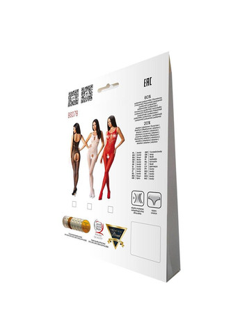 Еротичний бодістокінг BS078 black, чорний костюм сітка Passion (297138682)