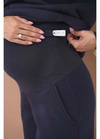 Графитовый теплый костюм для беременных и кормящих трикотажный с начесом Юла мама (363620710)