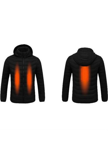 Черная демисезонная куртка с подогревом cimone (10880201xl) Thermalli