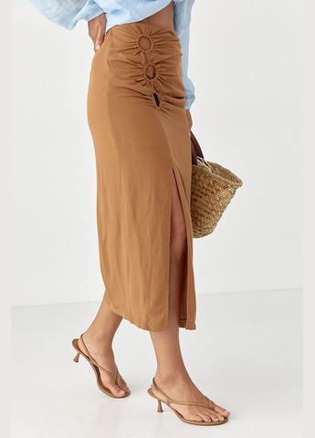 Приталена спідниця з декоративними елементами Lurex (336678823)