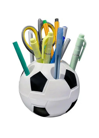 Подставка стакан органайзер настольный пластиковый для ручек карандашей канцелярии 11х9.5 см (476608-Prob) Футбольный мяч Unbranded (285738622)