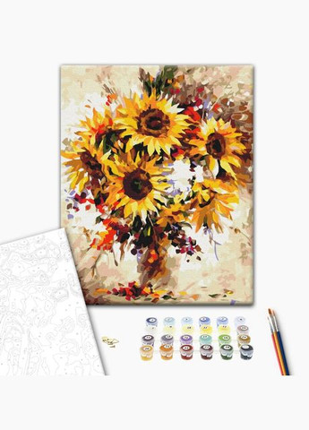 Картина по номерам Натюрморт с подсолнухами Набор для росписи на холсте Живопись по номерам 40x50 BS51415 Brushme (308989018)