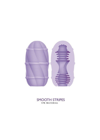 Мастурбатор міні з ребристим рельєфом Smooth Stripes Cupid X Egg, фіолетовий Pretty Love (297398931)