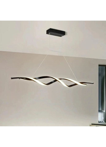 Люстра светодиодная подвесная LED светильник для квартиры на потолок лэд 27330 Черный 25-100х14х120 см. Sunnysky (324395911)