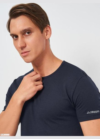 Темно-синяя футболка t-shirt mezza manica girocollo темно-синий Kappa