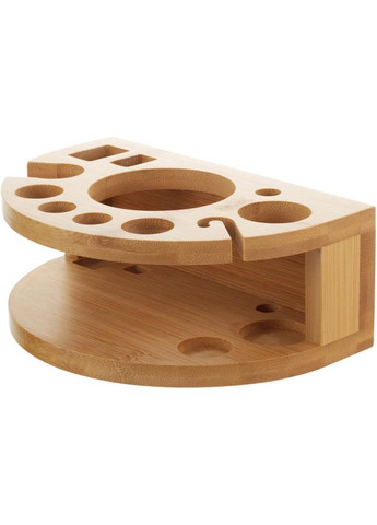 Набор бармена для приготовления коктейлей 11 предметов (барсет) на деревянной подставке (органайзер) Kamille (339780111)