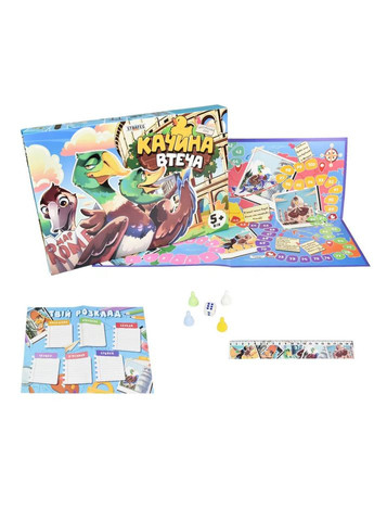 Настільна дитяча гра «Качина втеча» 30608 українською мовою Strateg (304408377)