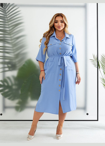 Голубое повседневный платье Zemal