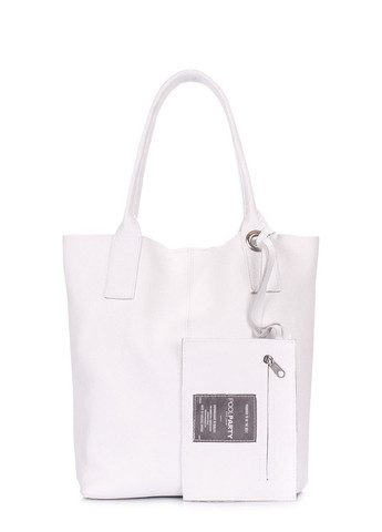 Женская кожаная сумка Podium белая PoolParty (372657638)