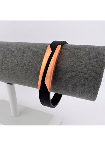 Браслет з медичної сталі класичний на силіконовому ремінці 20см BSS-055 No Brand (299486502)