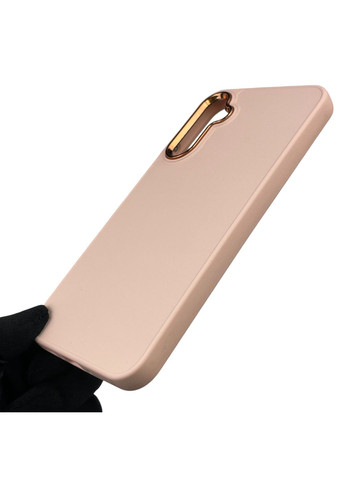 Чохол для Galaxy A34 5G (SM-A346E) із захистом на камеру з мікрофіброю на самсунг а34 5г пудровий Samsung (366020829)