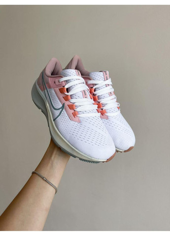 Рожеві Осінні кросівки чоловічі nike air zoom pegasus pink white найк аір зум пегасус No Brand