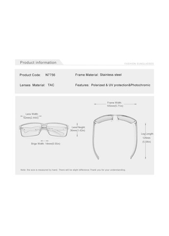 Фотохромные солнцезащитные очки – антиблик для водителей с фотохромными линзами N7756F DESIGN Серебо KINGSEVEN (366560158)