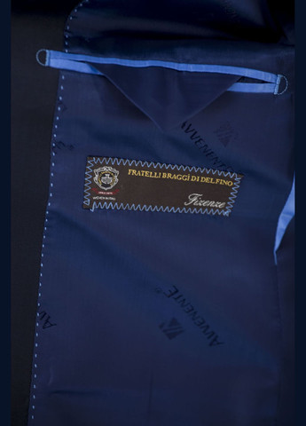 Чоловічий класичний піджак темносиній, приталений, з кишенями Avvenente (темносиній, ), 42676 No Brand (331885618)