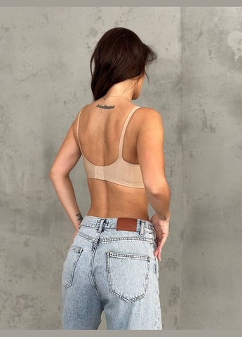 Бежевий безшовний бюстгальтер безшовний Mandhari без кісточок