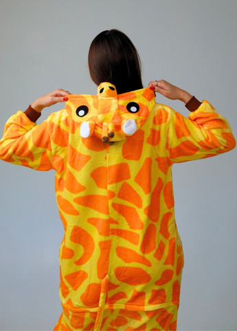 Кігурумі піжама Жираф жіноча жовтий комбінезон плюшеве Lalapka (362490129)