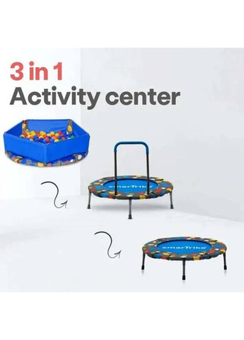 Батут Trampoline 3 в 1 Blue (9200000) SmarTrike (351364633)
