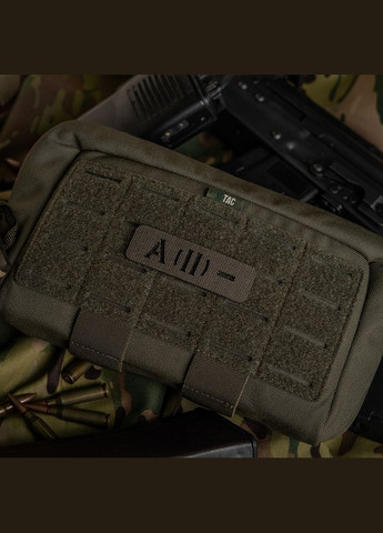 Нашивка группа крови A(II) сквозная Laser Cut 25х80 Ranger Green M-TAC (315339083)