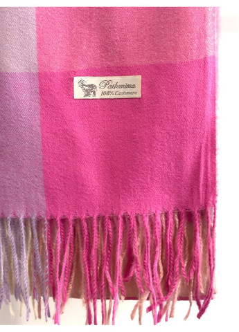 Кашеміровий палантин шарф у клітину з бахромою PASHMINA No Brand (362666276)