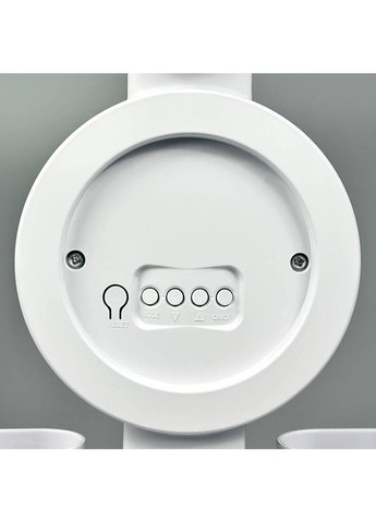 Настільна лампа з вентилятором і дисплеєм AT-1701 18650, 4 режими, RGB Білий ATLANFA (365623593)