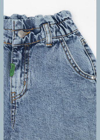 Джинсові шорти для дівчинки колір блакитний ЦБ-00243898 LocoLoco (289457472)