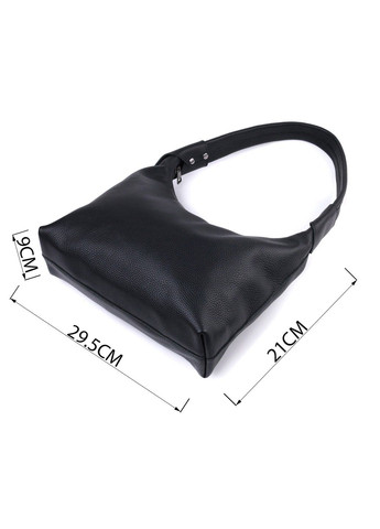 Жіноча сумка на плече з натуральної шкіри флотар 22827 Чорна Shvigel (307053980)