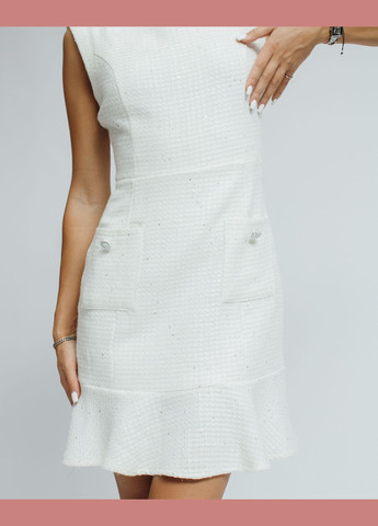 Молочное кэжуал платье Samsara