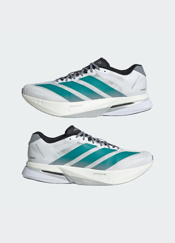 Белые летние кроссовки adizero boston 13 adidas