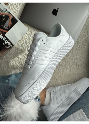 Кросівки жіночі Adidas Samba Rose Triple White | Адідас Самба Рос білі No Brand білі демісезони (348782822)
