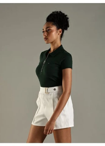 Жіноча футболка поло,, темно-зелена, розмір XL Tommy Hilfiger slim fit - (387284845)